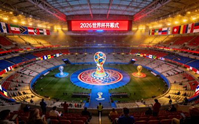 洛杉矶体育场内部俯瞰图 - 2026世界杯开幕式场馆